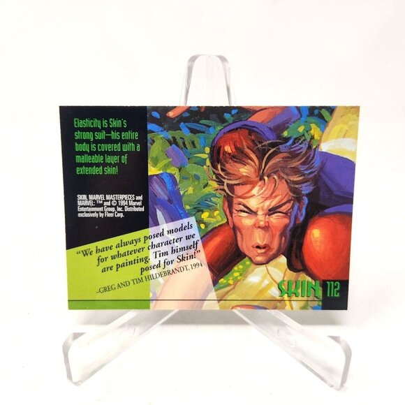 1994 SKIN #112 Marvel Masterpieces Trading Card (a3) - Picture 2 of 2